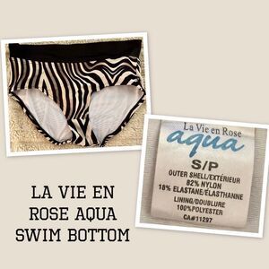 La Vie en Rose Aqua Swim Bottom